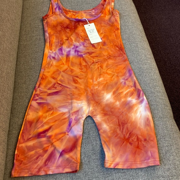 Daisy - NWT - Tie Due Romper - Size S - Color: Rust - Picture 2 of 3